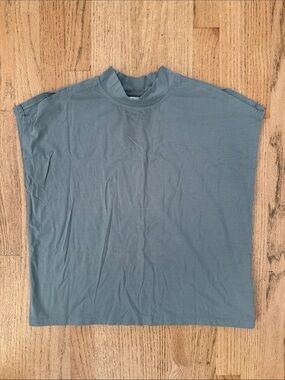 Athleta Light Teal Boxy Short Sleeve Tee